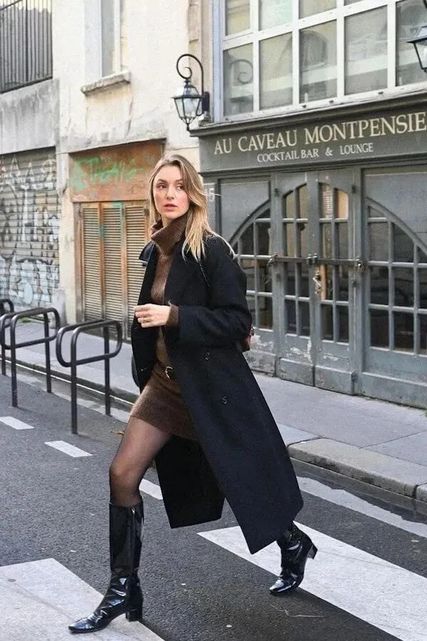 long coat outfit