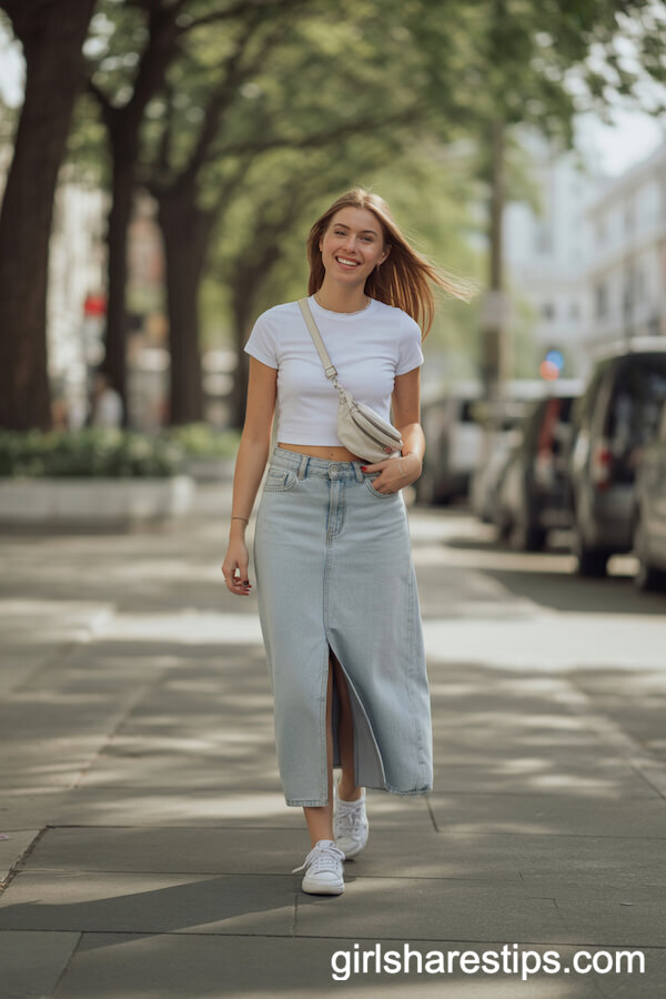 21 Stylish Long Jean Skirt Outfits That Elevate Your Everyday Look — free download