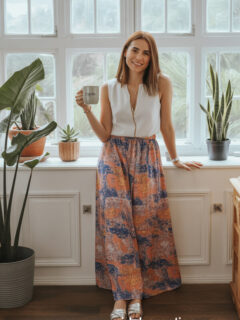 long skirt outfits for work