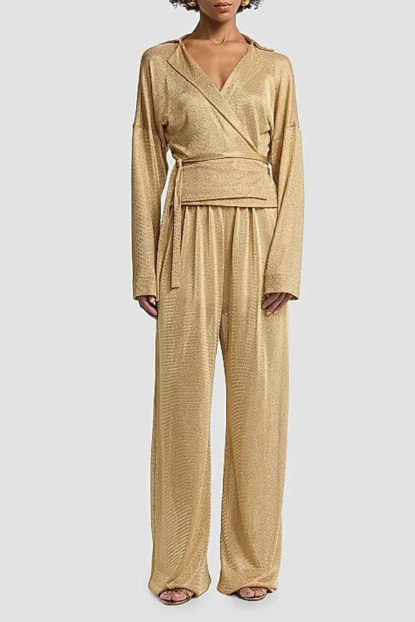 luxury designer dinner outfit