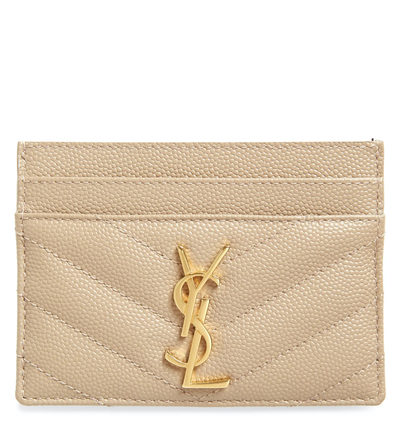 Saint Laurent Cassandre Matelassé Leather Card Case
