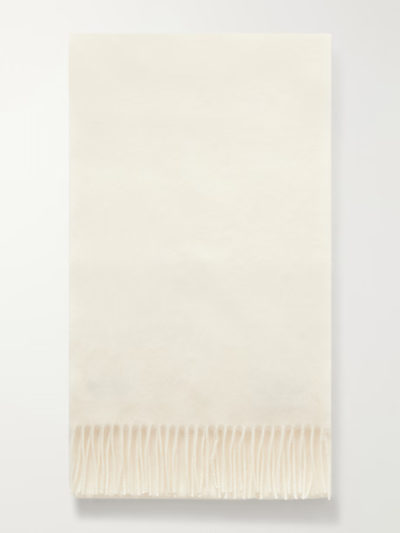 JOHNSTONS OF ELGIN Fringed Cashmere Scarf