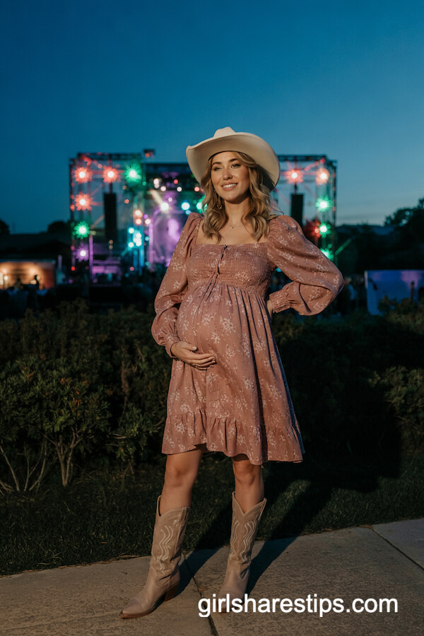 Floral Smocked Dress with Cowboy Boots & Hat