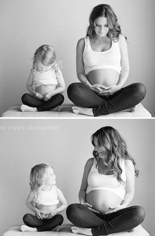 maternity photoshoot with siblings