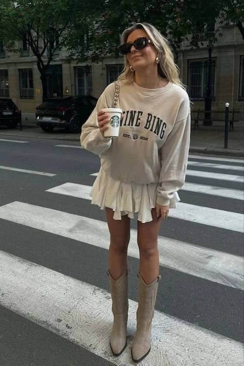 mini skirt outfit