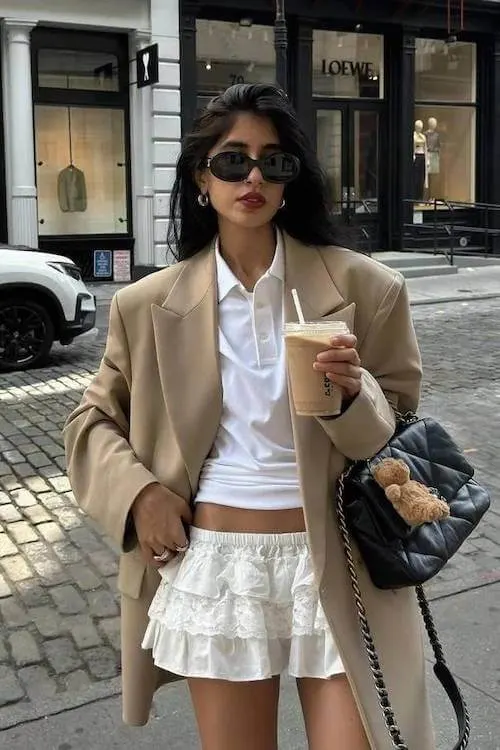 mini skirt outfit