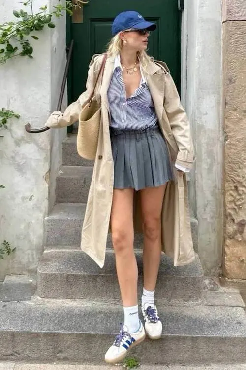 mini skirt outfit