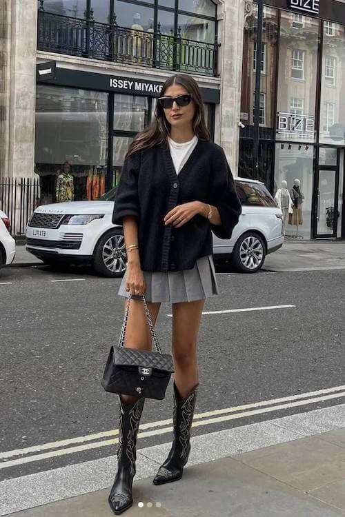 mini skirt outfit