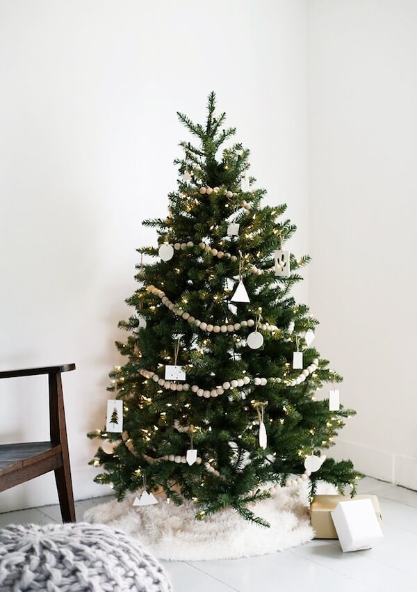 Modern Neutral Ornament Christmas Tree