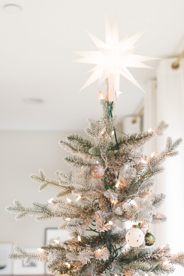 Frosted Minimalist Christmas Tree