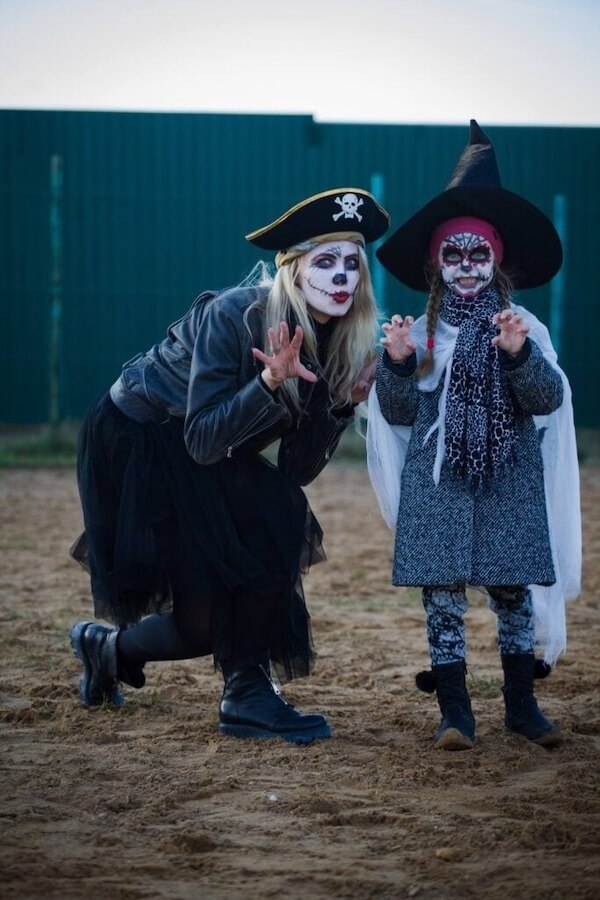 Pirate and Witch Costumes