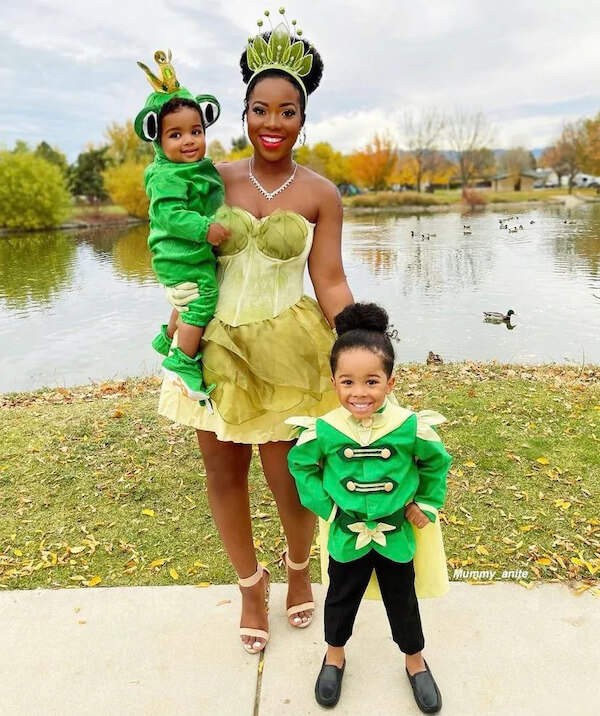Princess Tiana and Frog Prince Costumes