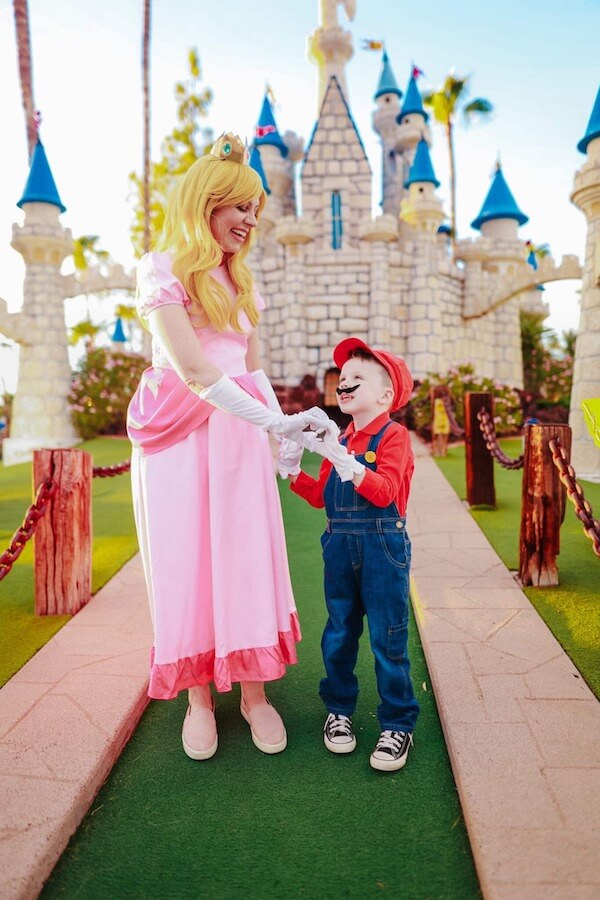 Princess Peach and Mario Costumes