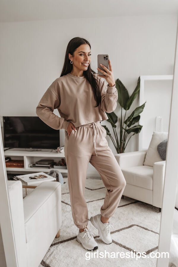 Monochrome Jogger Set Vibe