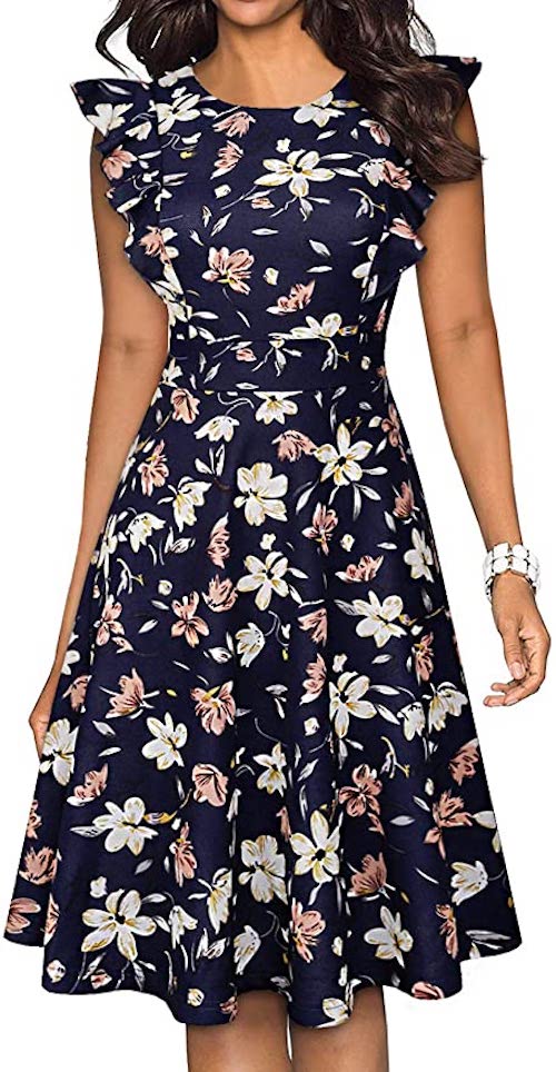 navy blue dresses to wear to a wedding