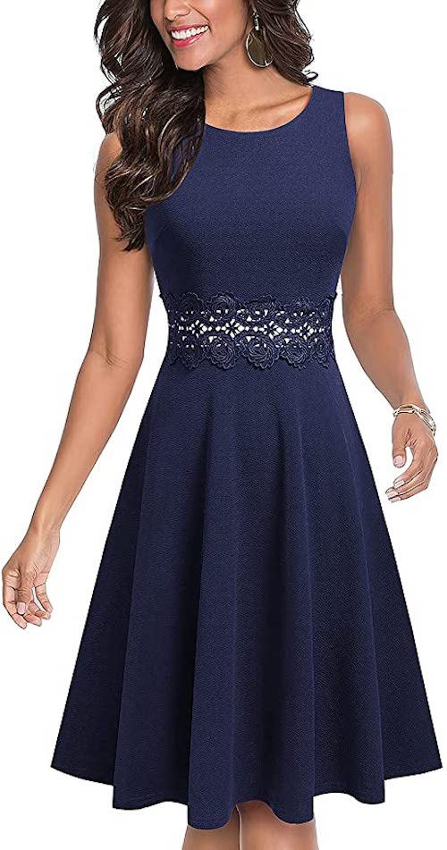 navy blue dresses to wear to a wedding