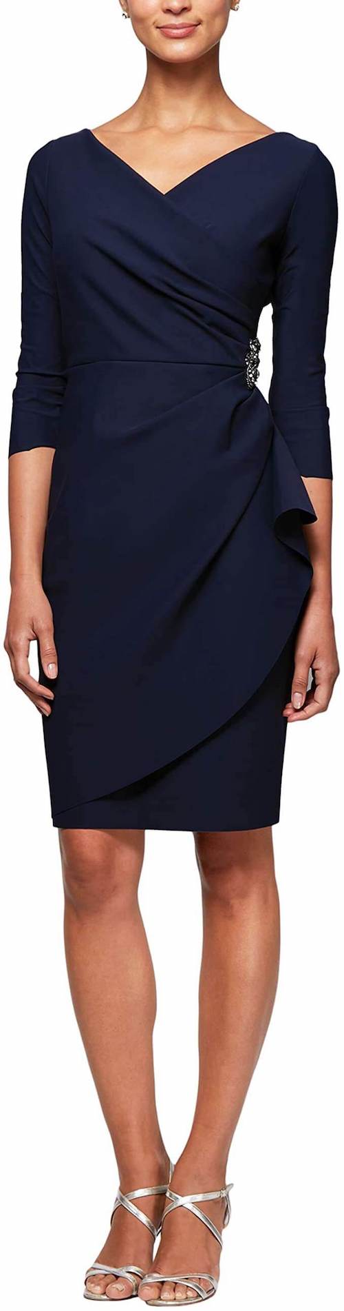 navy blue dresses to wear to a wedding