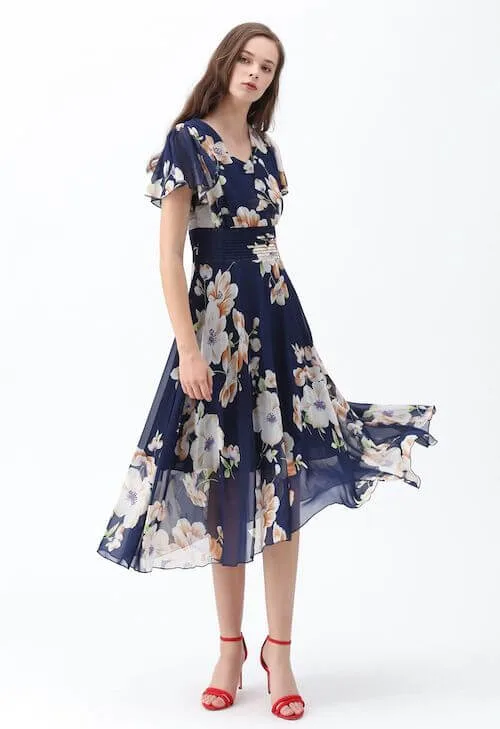 navy blue dresses to wear to a wedding