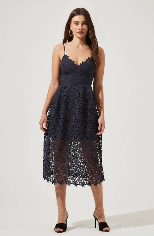 navy blue dresses to wear to a wedding