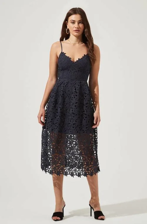 navy blue dresses to wear to a wedding