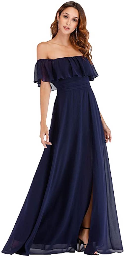 navy blue dresses to wear to a wedding