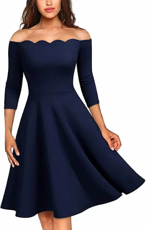 navy blue dresses to wear to a wedding