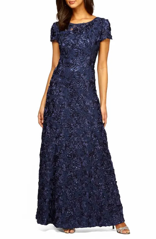 navy blue dresses to wear to a wedding