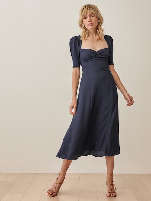 navy blue dresses to wear to a wedding