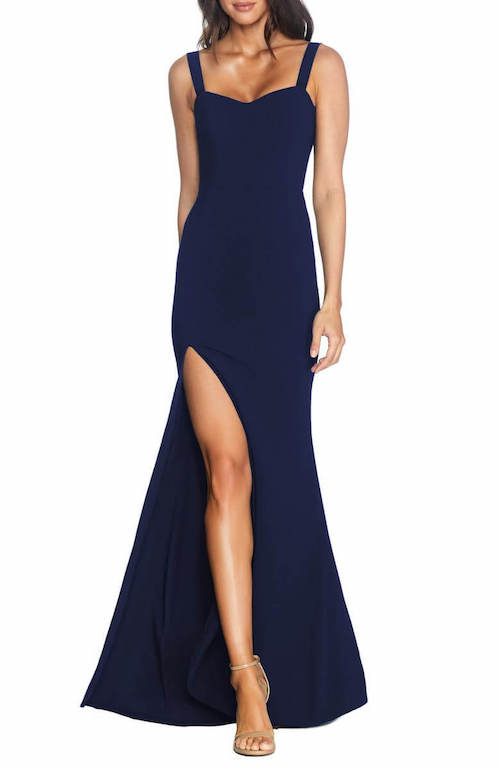 navy blue dresses to wear to a wedding