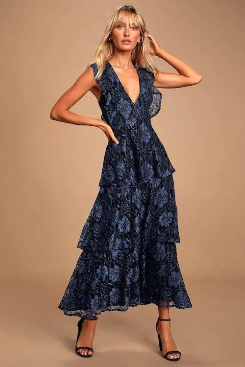 navy blue dresses to wear to a wedding