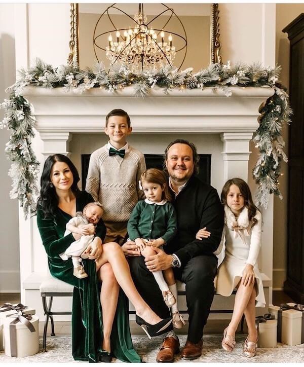 Emerald Green and Ivory Elegant Family Photo Outfits