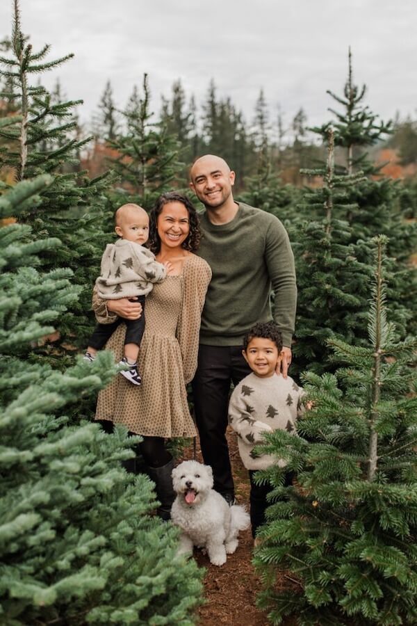 Earthy Tones and Forest Green Family Looks