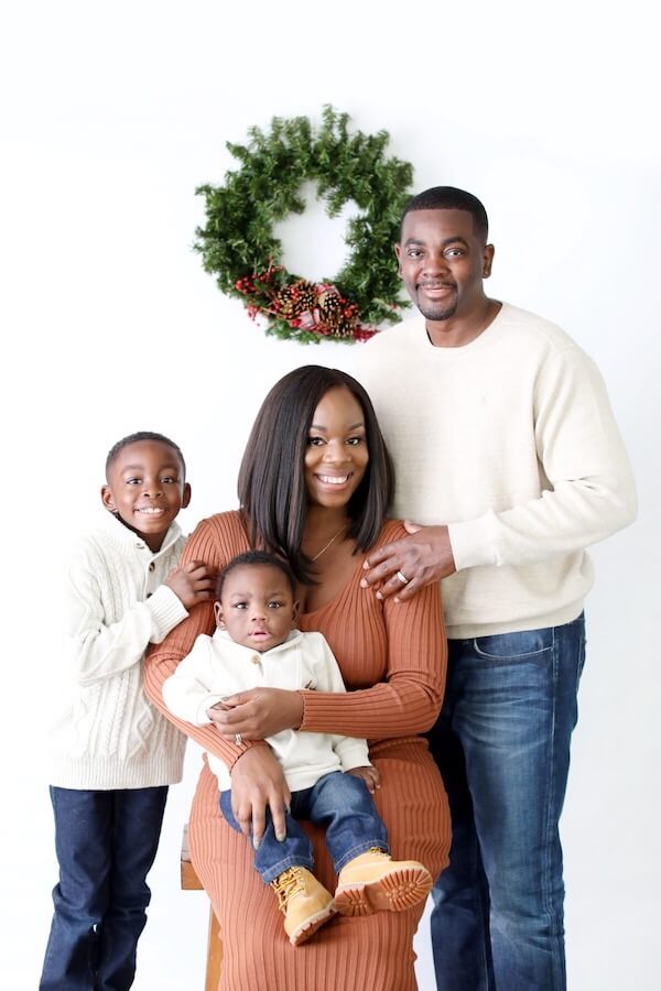 Neutral Sweaters and Earth Tones for Family Christmas Outfits