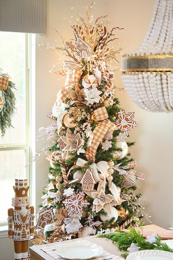 Gingerbread Neutral Christmas Tree