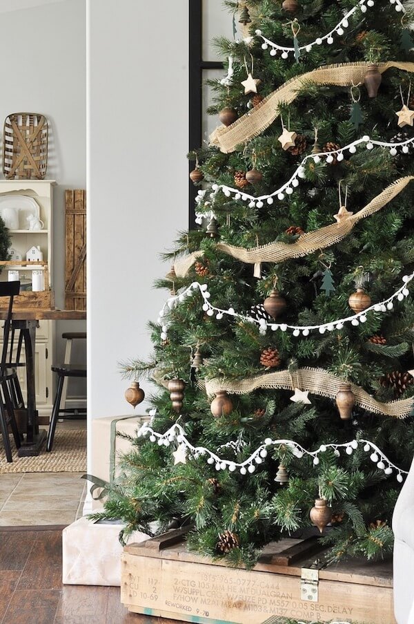 Rustic Neutral Christmas Tree