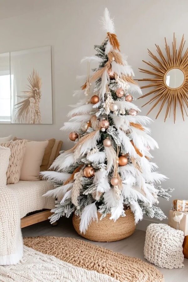 Boho Neutral Christmas Tree