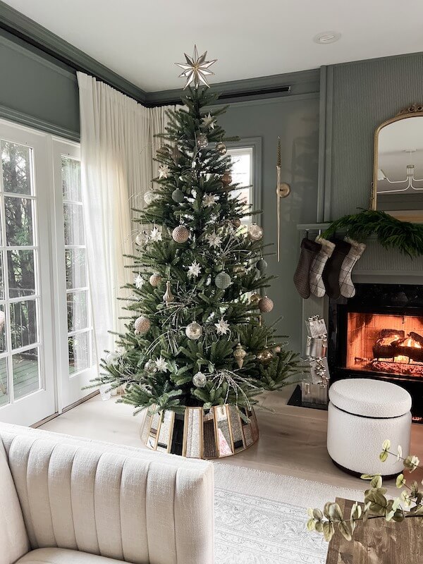 Soft Metallic and White Christmas Tree