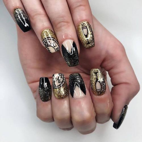 new years eve nails