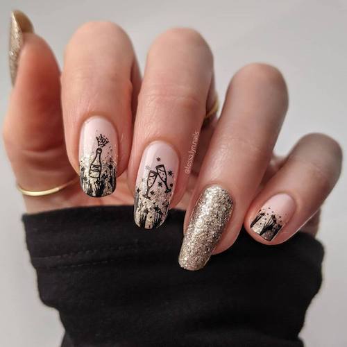 new years eve nails