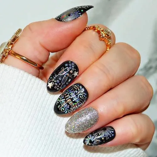 new years eve nails