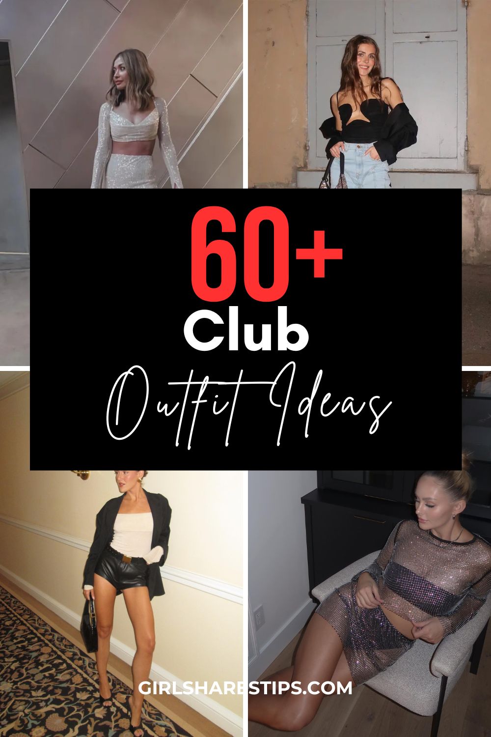 night out club outfits collage