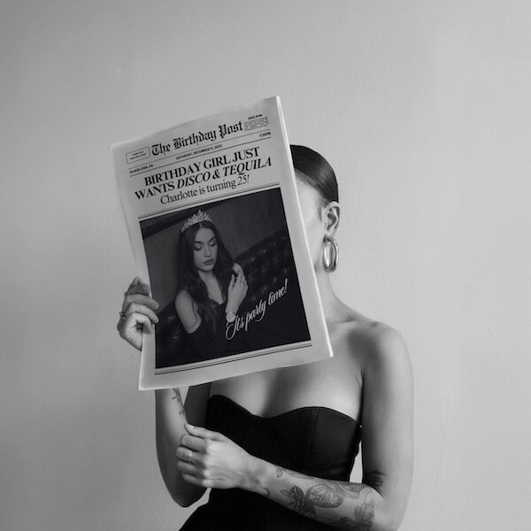 Birthday Newspaper Cover Shot