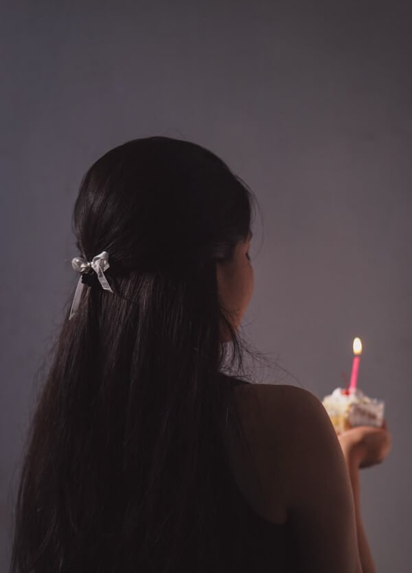 Cupcake Candle Birthday Pose