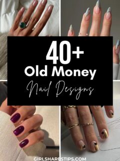 old money nail designs collage
