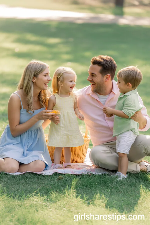Pastel Picnic Outfit Ideas for a Spring Family Gathering
