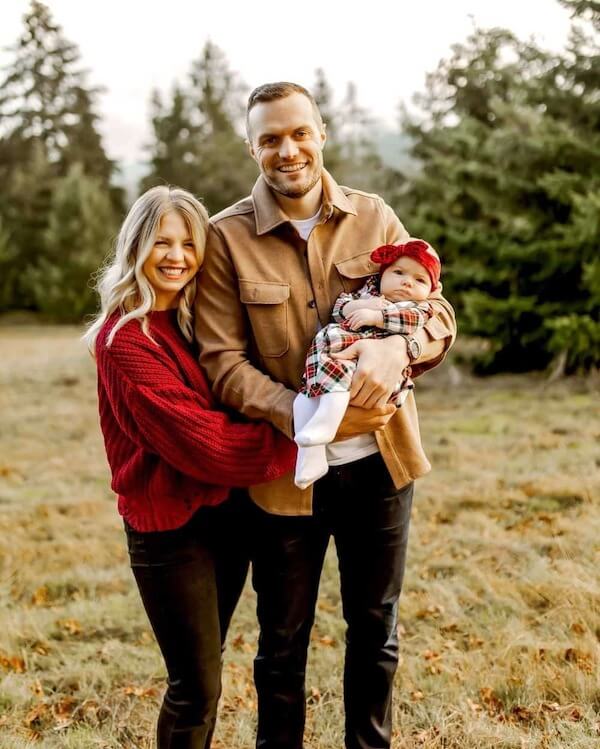 Festive Family Photo With Baby