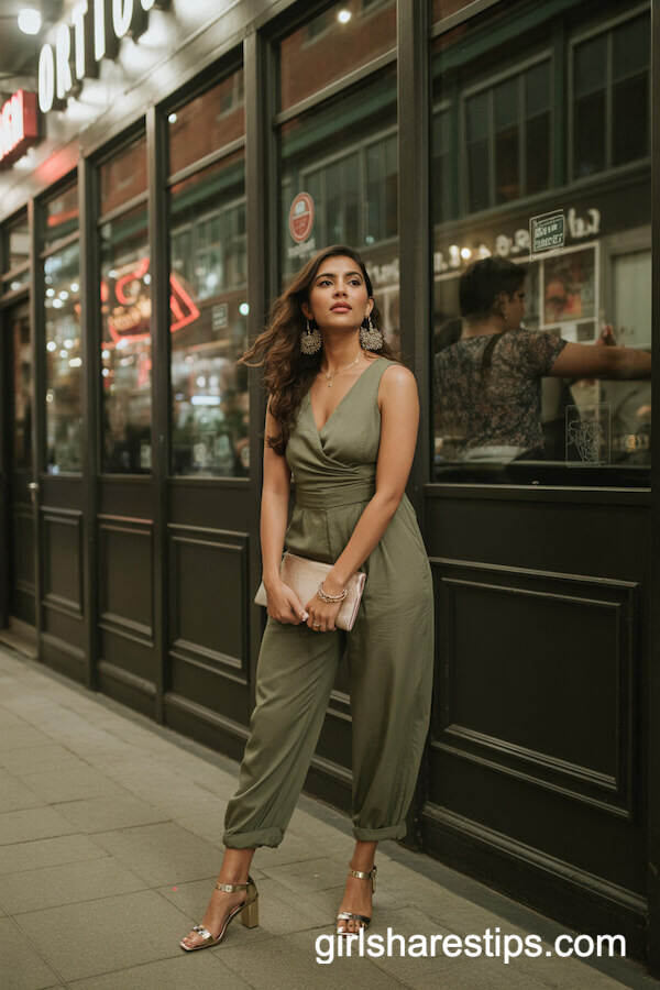Olive Green Jumpsuit