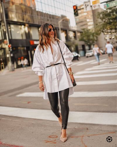 oversized button down shirt outfit