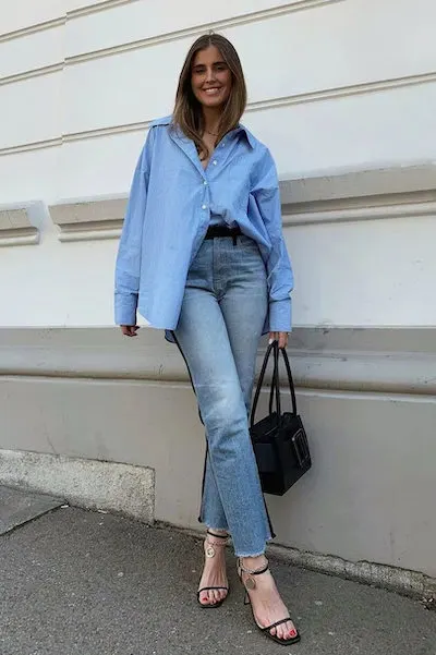 oversized button down shirt