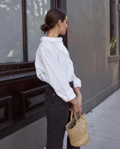 oversized button down shirt